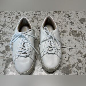 MICHAEL Michael Kors Poppy White Low-Top Leather Sneakers